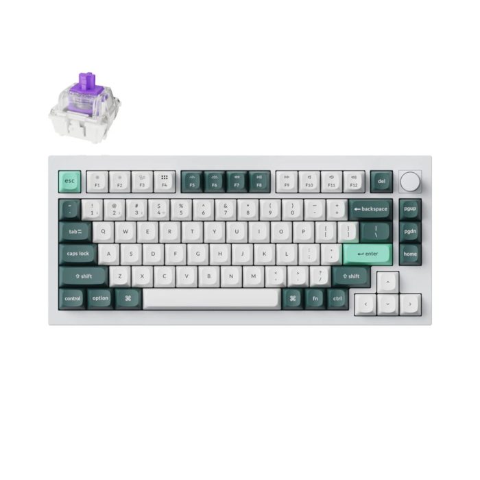 Keychron Q1H-P1 QMK Wireless Custom Keyboard | Hall Effect Switches | Tri-Mode Connectivity | 4000mAh Battery | CNC Aluminium Body - New - Image 1