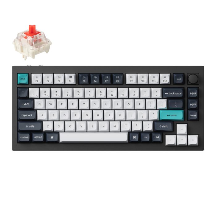 Keychron Q1 Max | QMK/VIA Wireless | Gateron Jupiter RED | RGB Backlit | 4000mAh Battery - New - Image 1