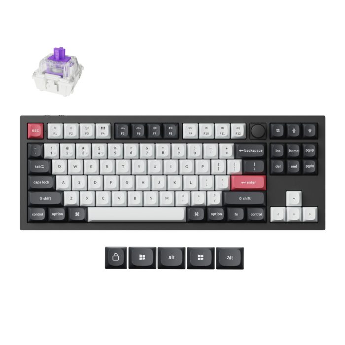 Keychron Q3 HE QMK | 80% Wireless Layout | Hall Effect Magnetic Switches | 4000mAh Battery | Triple Connectivity - New - Image 1