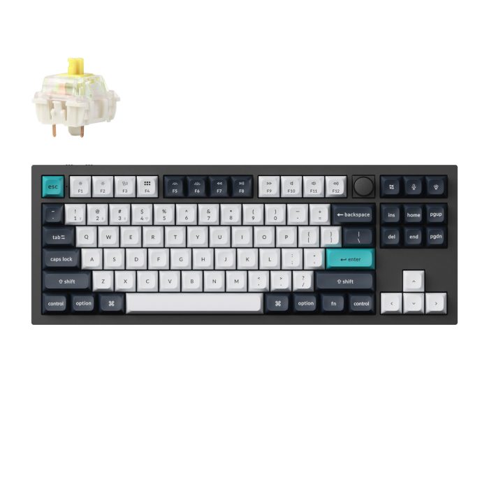 Keychron Q3 Max | 80% Wireless Mechanical | Gateron Banana Switch | QMK/VIA | 4000mAh Battery - New - Image 1