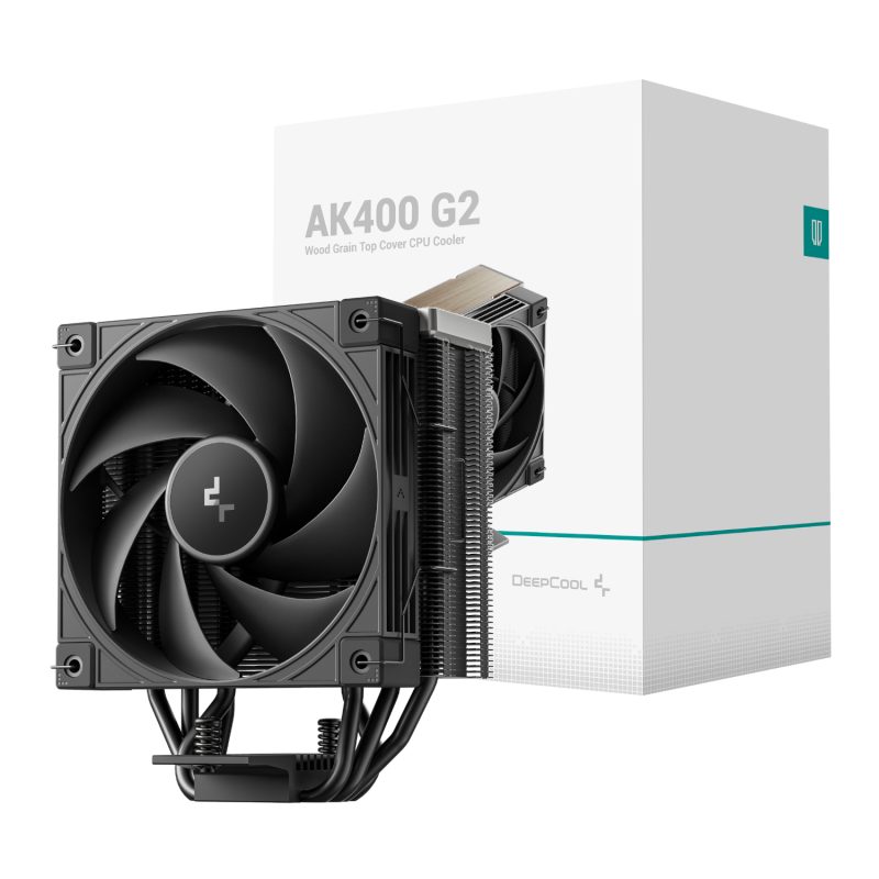 R AK400G2 BKNNMN GJD DeepCool AK400 G2 Dark 120mm CPU Air Cooler Black wr 01