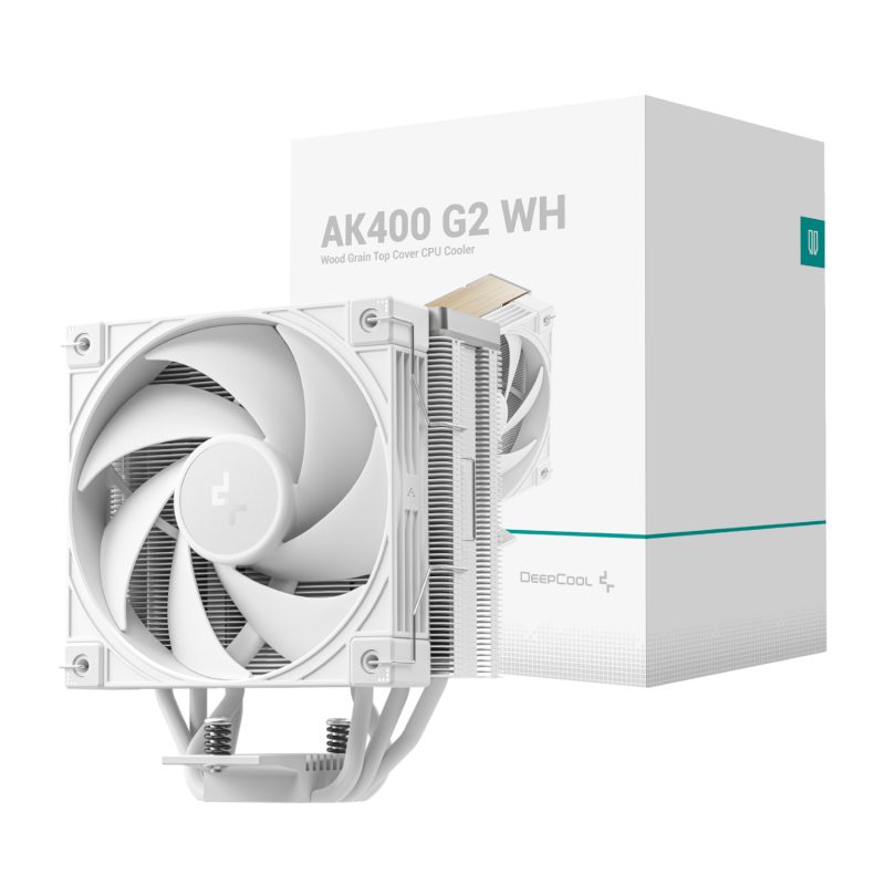 R AK400G2 WHNNMN GJD DeepCool AK400 G2 120mm CPU Air Cooler White wr 01