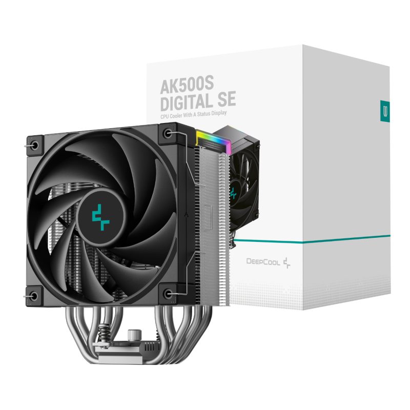 R AK500S BKADMN GJD DeepCool AK500S Digital 120mm Air CPU Cooler Black wr 01a