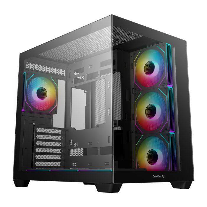 DeepCool CG530 7F ARGB | ATX Mid-Tower | 7x ARGB Fans | Tempered Glass | 410mm GPU Support - New - Image 1