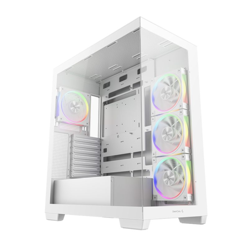 R CG580 WHADA4 G 2 DeepCool CG580 4F V2 ARGB ATX Gaming Chassis – White wr 01