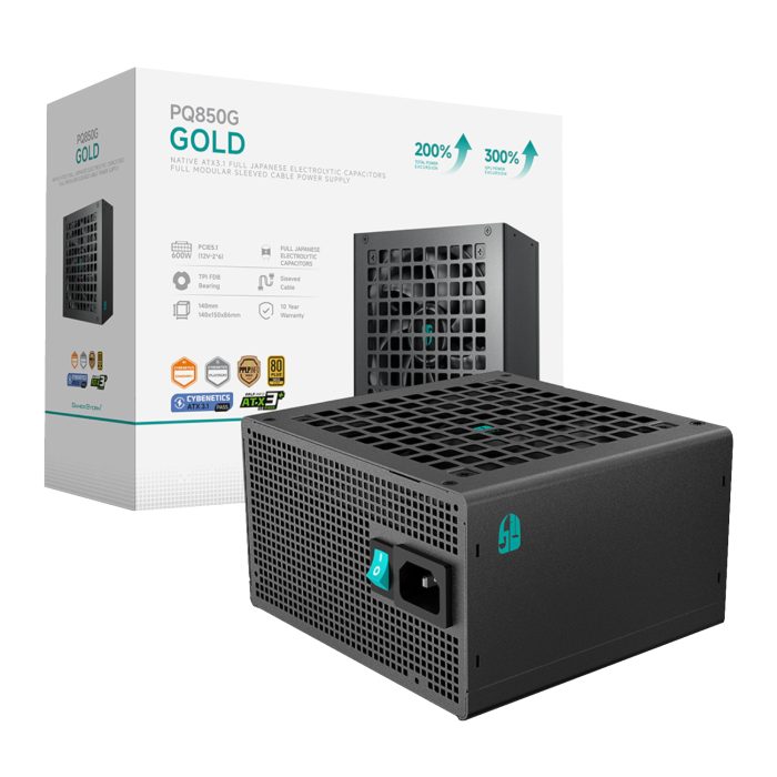 DeepCool PQ850M | 850W | 80 PLUS Gold | Fully Modular | 10-Year Warranty - New - Image 1