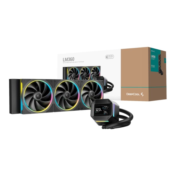 DeepCool LM360 ARGB | 360mm AIO Liquid Cooler | 3x 120mm ARGB Fans | Intel & AMD Support - New - Image 1