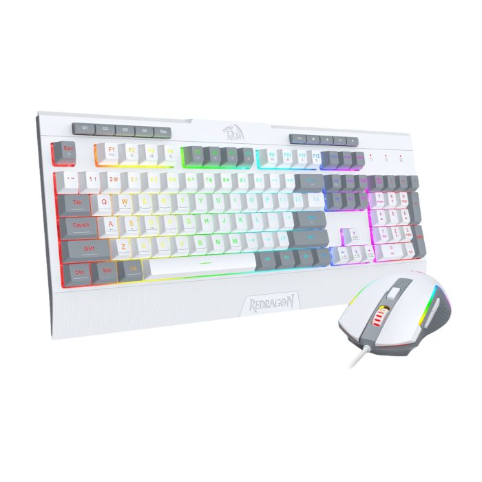 Redragon S151 | Wired RGB Gaming Combo | 10,000 DPI Mouse | 26-Key Anti-Ghosting | Detachable Wrist Rest - New - Image 1