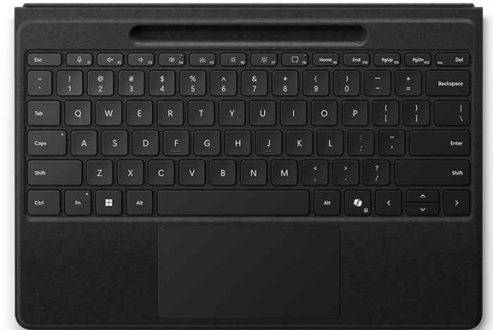 Microsoft Surface Pro Flex Type Cover | Detachable Keyboard | Backlit Keys | Trackpad Included | Black - New - Image 1