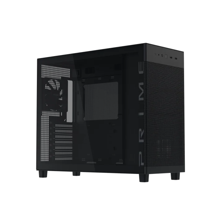024c9f81255add7416f83fc9449605689632d617 ASUS Prime AP303 TG | ATX / m-ATX / Mini-ITX | Tempered Glass Side Panel | 360mm Radiator Support | Mid-Tower Case - New - Image 1