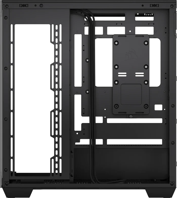 3500X Tempered Glass Black Mid-Tower PC Case; 2x 3.5'' |  2x 2.5'' Drive Bays; Up to 360mm Radiator compatible - Image 1