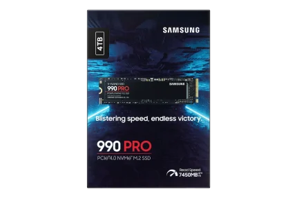 Samsung 990 PRO NVMe SSD | 4TB | M.2 Form Factor | 7450 MB/s Read | 6900 MB/s Write - New