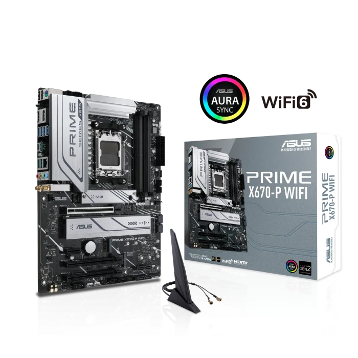 ASUS PRIME X670-P WIFI | ATX Motherboard | AMD AM5 Socket | DDR5 128GB Max | Wi-Fi 6 - New - Image 2