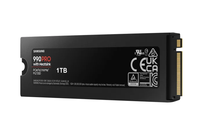Samsung 990 PRO NVMe SSD with Heatsink | 1TB | M.2 | 7450MB/s Read | 6900MB/s Write - New - Image 4