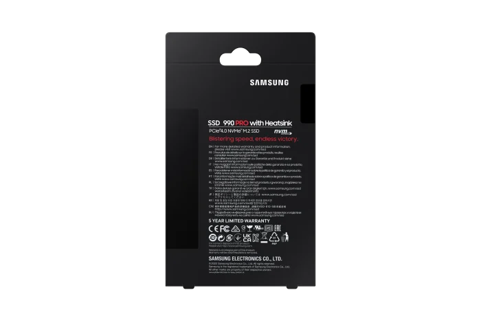 Samsung 990 PRO NVMe SSD | 2TB | M.2 Form Factor | 7450 MB/s Read | With Heatsink - New - Image 4