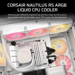 Corsair NAUTILUS 240 ARGB | 240mm Radiator | Liquid CPU Cooler | Intel LGA 1851/1700 & AMD AM5/AM4 - New - Image 2