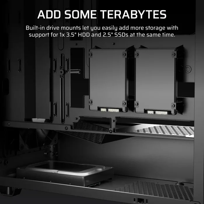 Corsair 3200D RS | Mid-Tower ATX Case | 3x RS120 Fans Included | USB-C Front Panel - New - Image 2