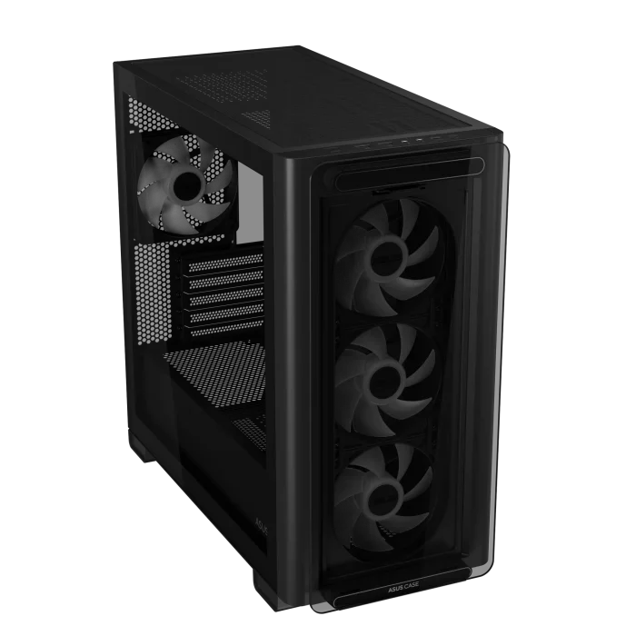ASUS A23 Plus TG ARGB | Mid-Tower mATX/Mini-ITX | Tempered Glass | ARGB Lighting | 4x 120mm Fans - New - Image 1