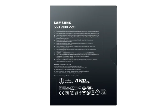 Samsung 9100 PRO NVMe SSD | PCIe 5.0 M.2 | 4TB | Read 14800 MB/s | Write 13400 MB/s - New - Image 2