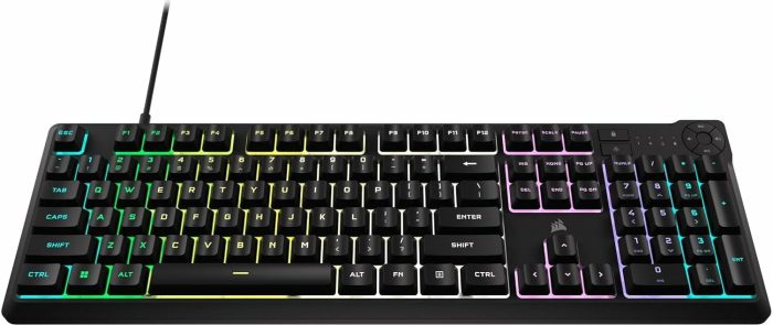 Corsair K55 Core TKL | RGB Gaming Keyboard | 8-Zone RGB Backlighting | Membrane Keys | Wired USB - New - Image 1
