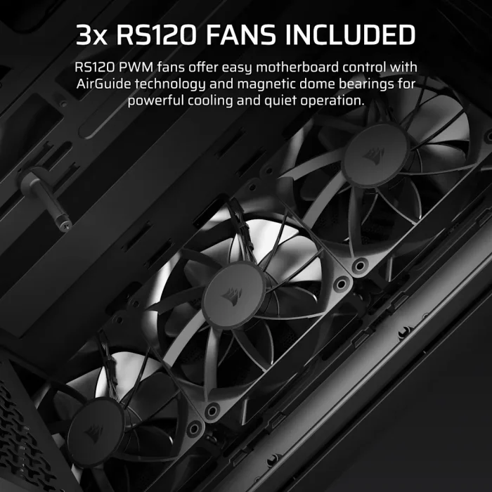 Corsair 3200D RS Mid-Tower | PC Case | 3x RS120 Fans Included | Mid-Tower ATX - New - Image 4