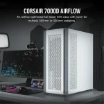 Corsair 7000D Airflow | Full Tower Mid-ATX | 6x 3.5'' + 4x 2.5'' Drive Bays | 480mm Radiator Support | 3x 140mm Fans Included - New