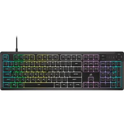 Corsair K55 Core | Zoned RGB Backlit | Rubberdome Keys | Full-Size Gaming Keyboard - New