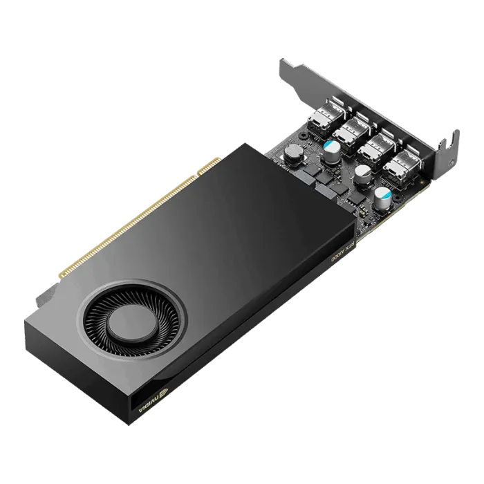 411d95e564feeb37a7ab21c79256cc4354f55041 PNY NVIDIA RTX A1000 | 8GB GDDR6 | 128-bit | PCIe 4.0 x16 | 4x Mini DP 1.4 - New - Image 1