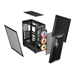 3200D RS ARGB Mid-Tower PC Case; 3x RS120 ARGB fans incl - Black.