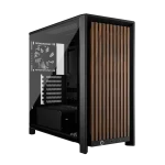 Corsair 4000D RS Wood | Mid-Tower ATX Case | High Airflow | 4x RS Fans | Black & Walnut - New