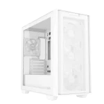 ASUS A21 Plus TG ARGB | Micro-ATX / Mini-ITX | Tempered Glass | 4x ARGB Fans | White - New - Image 3