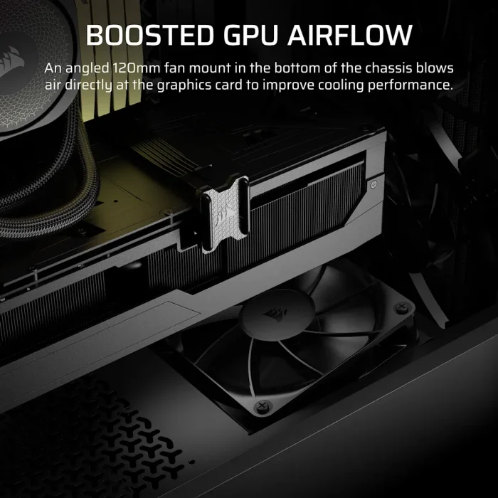 Corsair 3200D RS | Mid-Tower ATX Case | 3x RS120 Fans Included | USB-C Front Panel - New - Image 6