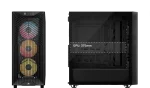 3200D RS ARGB Mid-Tower PC Case; 3x RS120 ARGB fans incl - Smoke. - Image 3