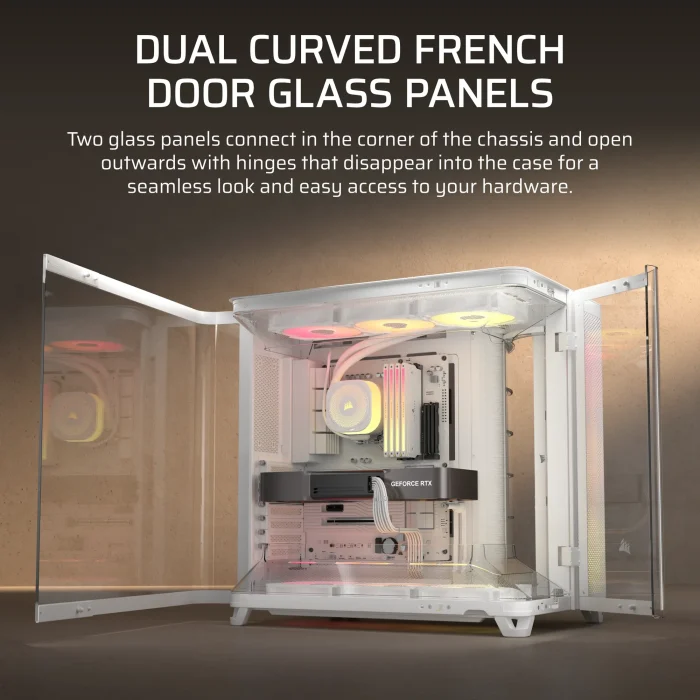 Corsair AIR 5400 RS-R ARGB | Mid-Tower ATX | Triple Chamber | 3x ARGB Fans | Tempered Glass - New - Image 5
