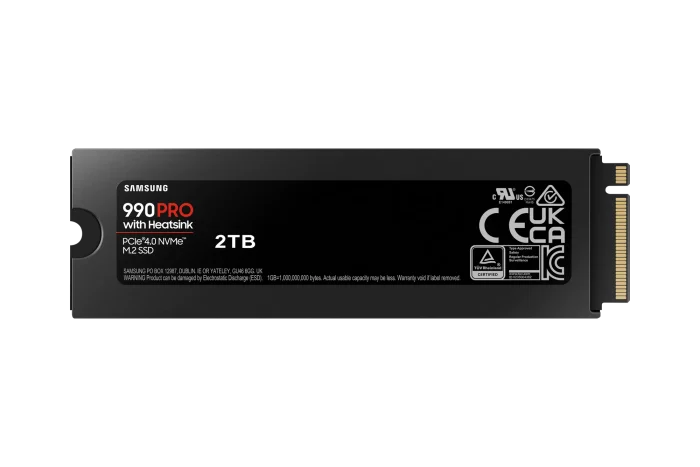 Samsung 990 PRO NVMe SSD | 2TB | M.2 Form Factor | 7450 MB/s Read | With Heatsink - New - Image 6