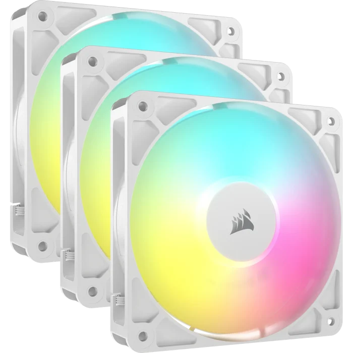 Corsair RS120 ARGB | 120mm PWM Fans | Triple Pack | White - New - Image 5