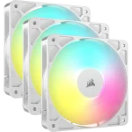 Corsair RS120 ARGB | 120mm PWM Fans | Triple Pack | White - New