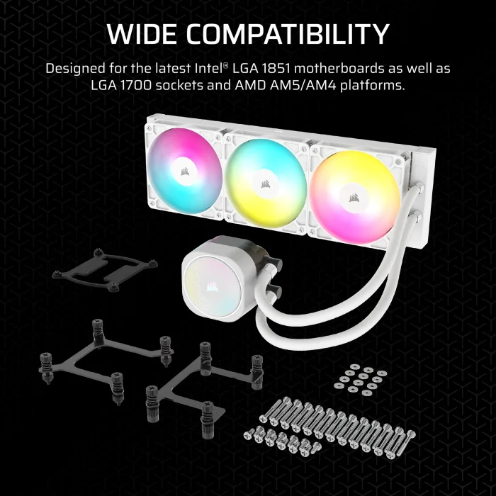 Corsair NAUTILUS 240 ARGB | 240mm Radiator | Liquid CPU Cooler | Intel LGA 1851/1700 & AMD AM5/AM4 - New - Image 8