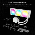 Corsair NAUTILUS 360 ARGB | 360mm Radiator | Liquid CPU Cooler | Intel LGA 1851/1700 & AMD AM5/AM4 - New - Image 11