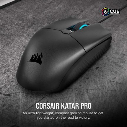 Corsair KATAR PRO | Ultra-Light Gaming Mouse | 12400 DPI | Optical Sensor | USB Wired - New