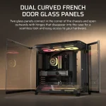 Corsair AIR 5400 LX-R RGB | iCUE LINK Triple Chamber | Mid-Tower PC Case | 3x RGB Fans Included - New