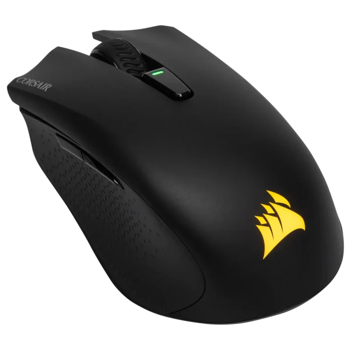 77000379_0871032688-1 Corsair HARPOON RGB WIRELESS Gaming Mouse; 10;000 DPI; 2.4GHz SLIPSTREAM; Rechargeable Lithium-Polymer; Black - Image 1