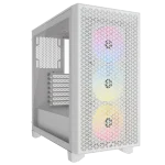 3000D RGB AIRFLOW White Mid-Tower PC Case; 2x 3.5'' |  2x 2.5'' Drive Bays; Up to 360mm Radiator compatible; 3x 120mm fan incl - Image 9
