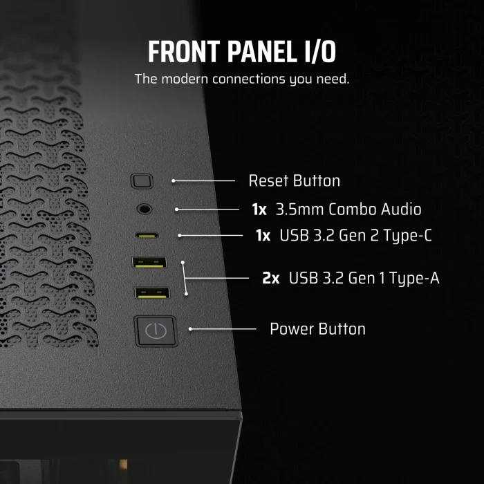 Corsair 3500X ARGB | Mid-Tower ATX | 3x 120mm ARGB Fans | 360mm Radiator Support | 4x Drive Bays - New - Image 8