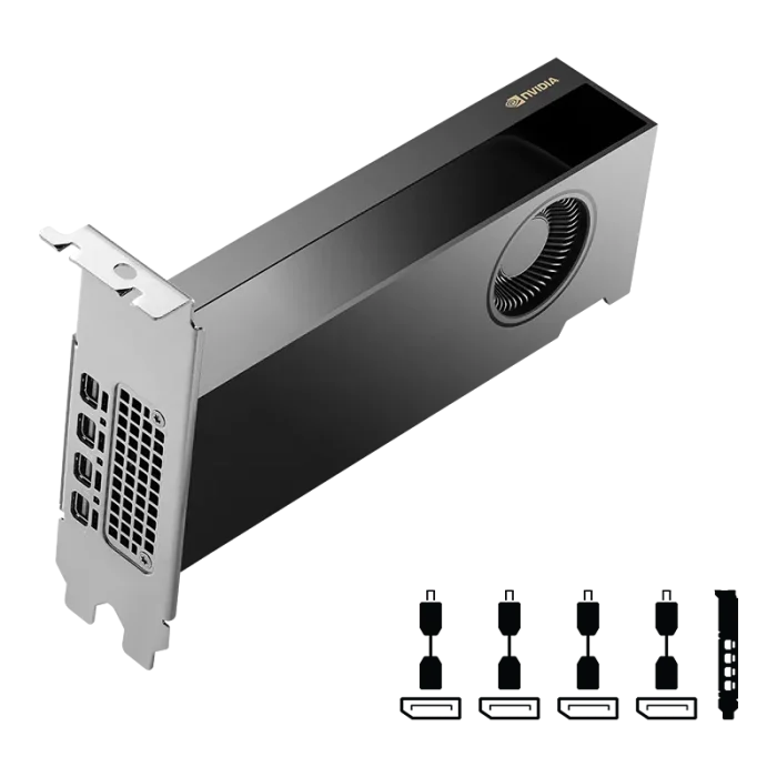 PNY NVIDIA RTX 2000 Ada | 16GB GDDR6 | 128-bit | 4x Mini DP 1.4a | Low Profile - New - Image 2