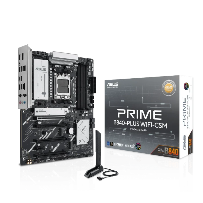 ASUS PRIME B840-PLUS WIFI | ATX Motherboard | AMD AM5 Socket | DDR5 | Wi-Fi - New - Image 2