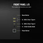 Corsair 2500D Airflow | Mid-Tower Dual Chamber | Up to 360mm Radiator | 2x 3.5'' + 2x 2.5'' Drive Bays - New - Image 23