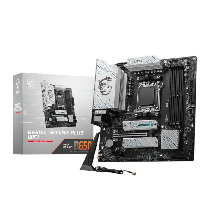 MSI B650M Gaming Plus WiFi AM5 M-ATX Gaming Motherboard - Image 1