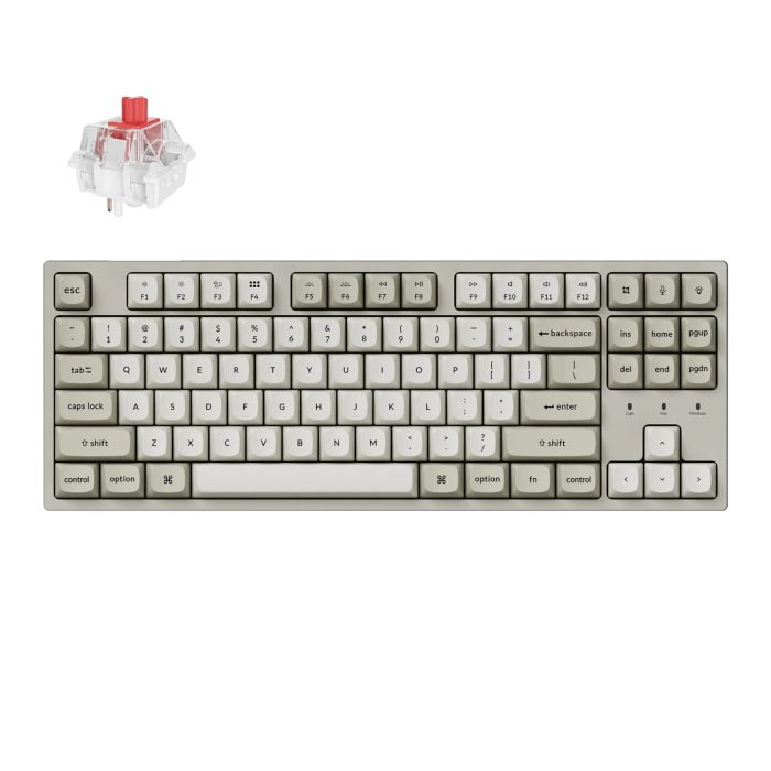 Keychron C1 Pro 8K | TKL 80% Layout | 8000 Hz Polling Rate | Hot-Swappable | RGB Wired - New - Image 1