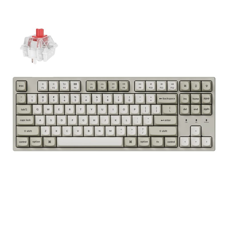 C1PX M1 Keychron C1 Pro 8K 80 Super Red Hot swappable RGB Wired Mechanical Keyboard wr 01a